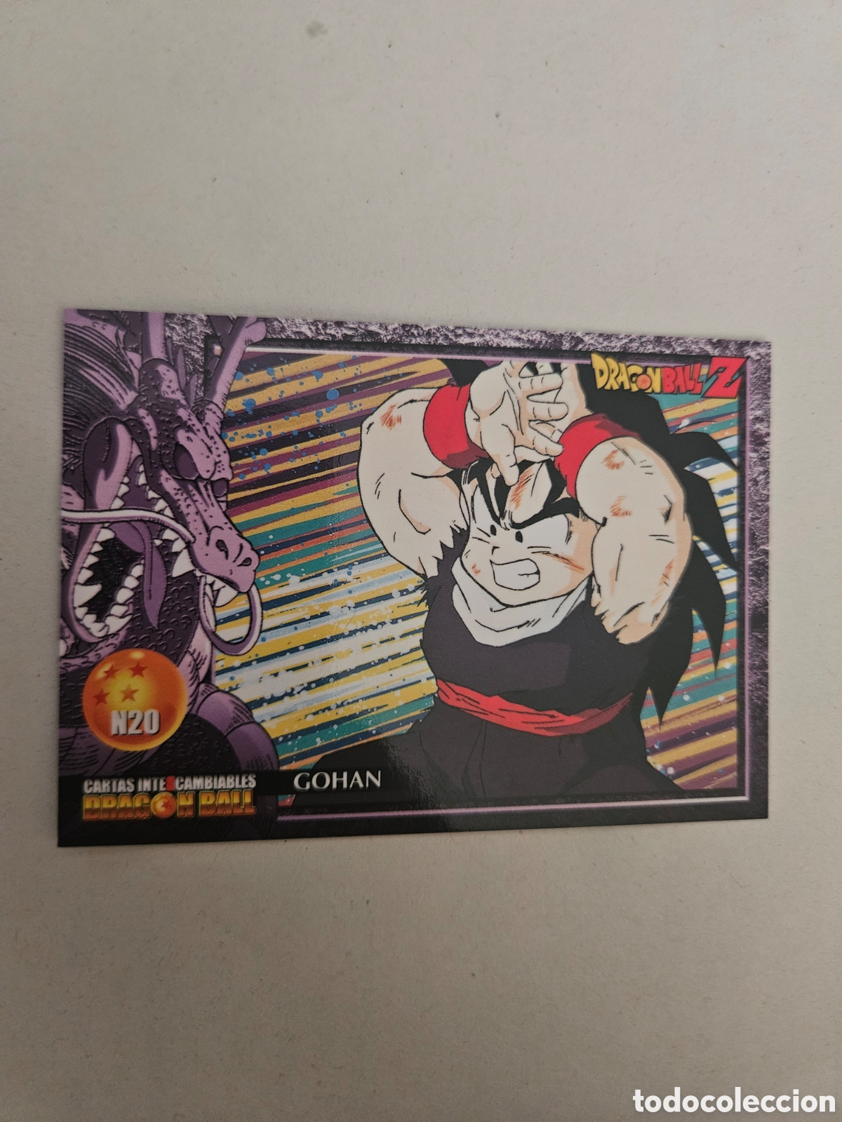 Coleccionismo cromos antiguos: CROMO DRAGON BALL Z cartas intercambiables LAMINCARDS N &ordm; N 20 MASENKO GOHAN