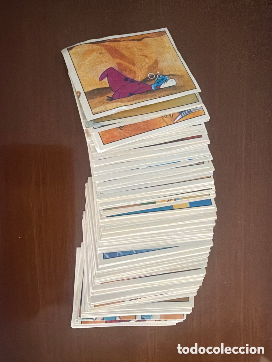 Coleccionismo cromos antiguos: Lote de 214 cromos diferentes de Los Picapiedras, Edici&oacute;n Panini.