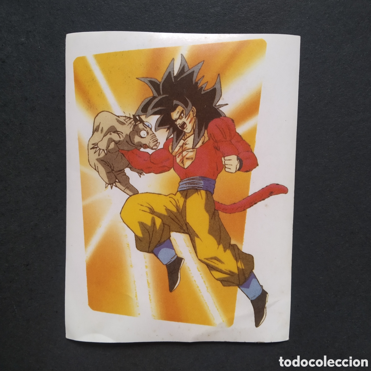 Coleccionismo cromos antiguos: CROMO - SON GOKU - PEGATELAS DRAGON BALL GT (PEGA TELAS) - BOOMER - A&Ntilde;O 1996
