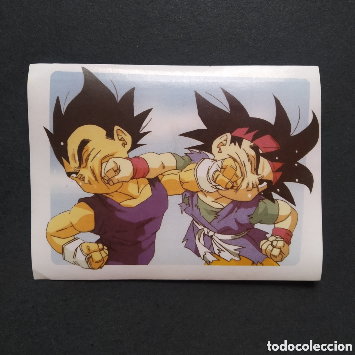 Coleccionismo cromos antiguos: CROMO - GOKU Y VEGETA - PEGATELAS DRAGON BALL GT (PEGA TELAS) - BOOMER - A&Ntilde;O 1996