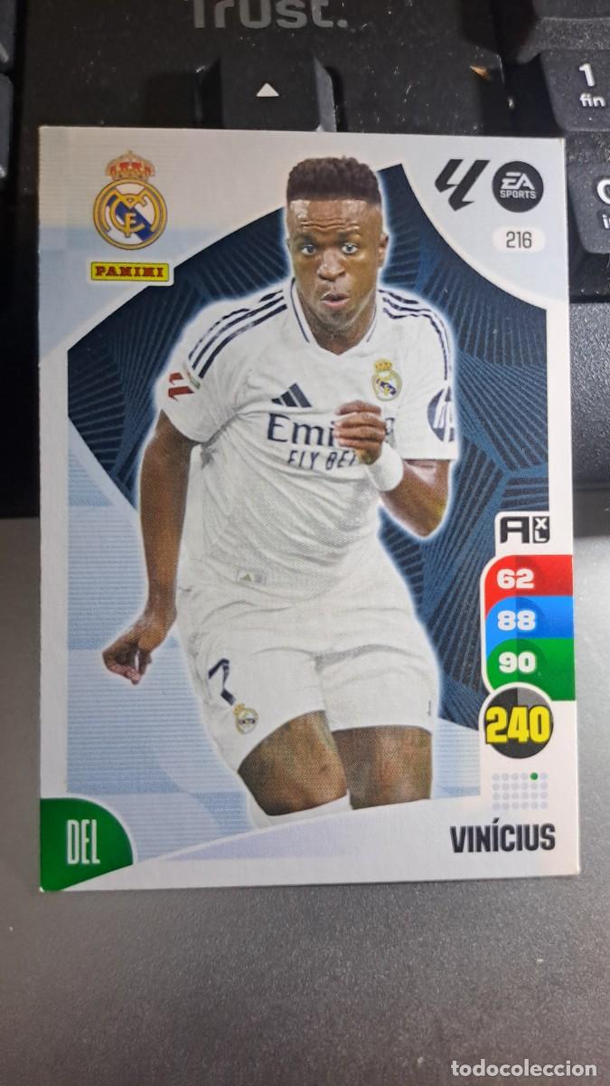 Coleccionismo cromos antiguos: ADRENALYN XL VINICIUS 216 REAL MADRID CROMO LIGA 2024 2025 24 25 PANINI
