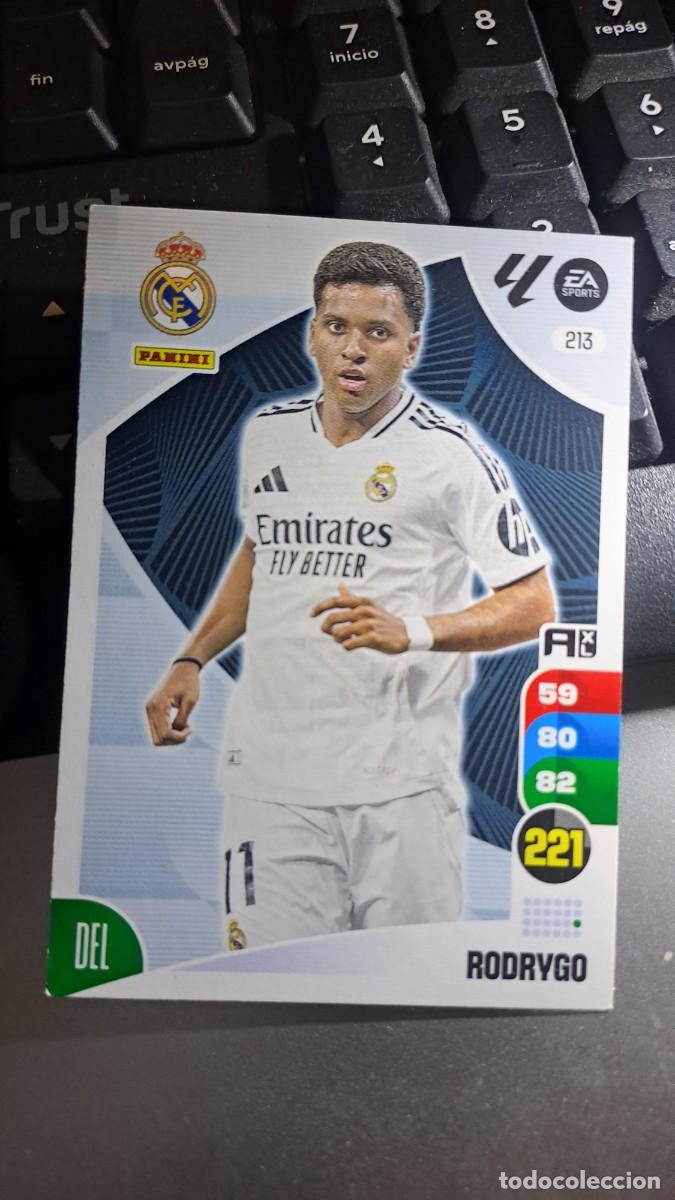 Coleccionismo cromos antiguos: ADRENALYN XL RODRYGO 213 REAL MADRID CROMO LIGA 2024 2025 24 25 PANINI