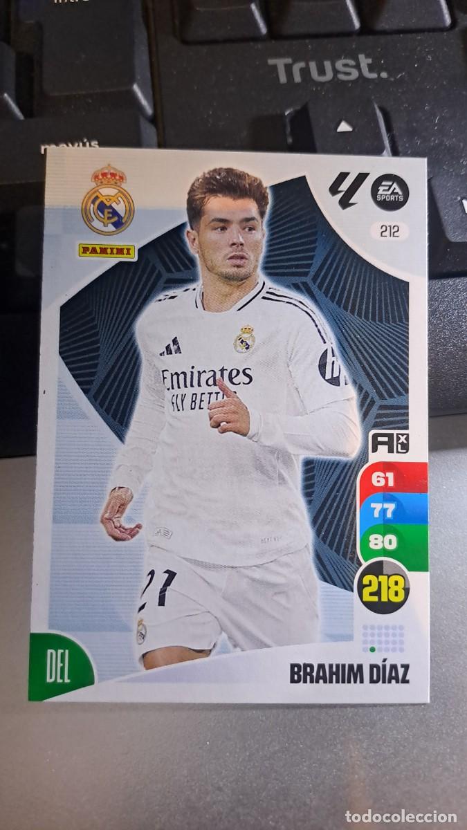 Coleccionismo cromos antiguos: ADRENALYN XL BRAHIM DIAZ 212 REAL MADRID CROMO LIGA 2024 2025 24 25 PANINI