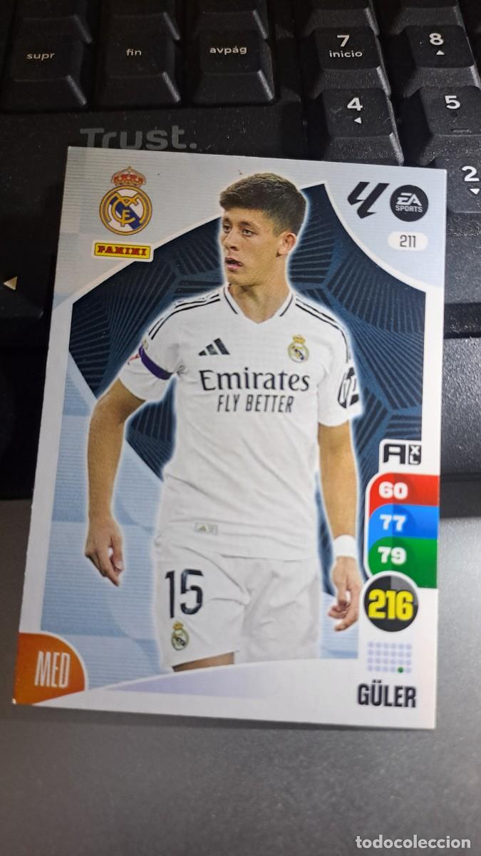 Coleccionismo cromos antiguos: ADRENALYN XL GULER 211 REAL MADRID CROMO LIGA 2024 2025 24 25 PANINI
