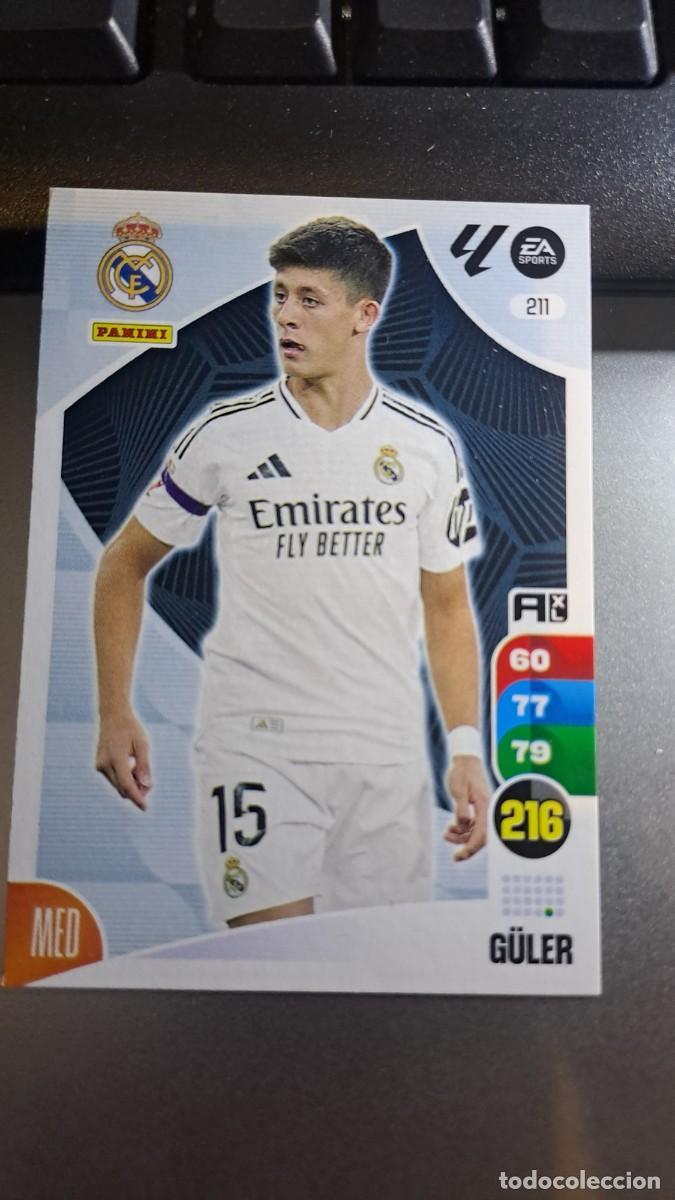 Coleccionismo cromos antiguos: ADRENALYN XL GULER 211 REAL MADRID CROMO LIGA 2024 2025 24 25 PANINI