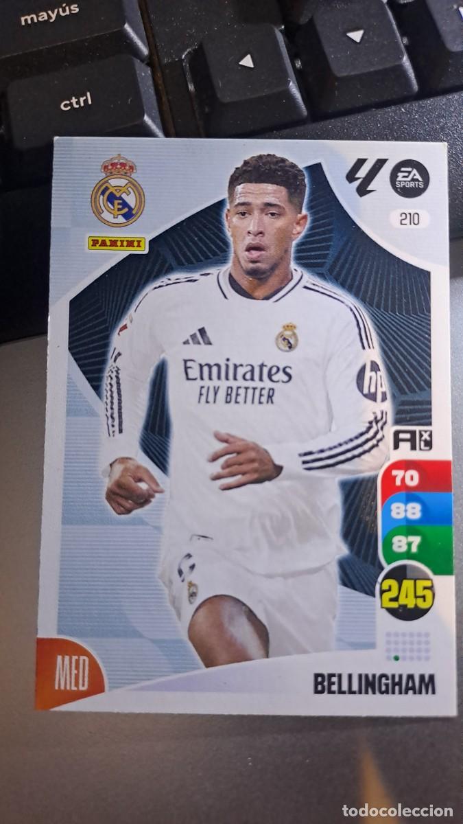 Coleccionismo cromos antiguos: ADRENALYN XL BELLINGHAM 210 REAL MADRID CROMO LIGA 2024 2025 24 25 PANINI