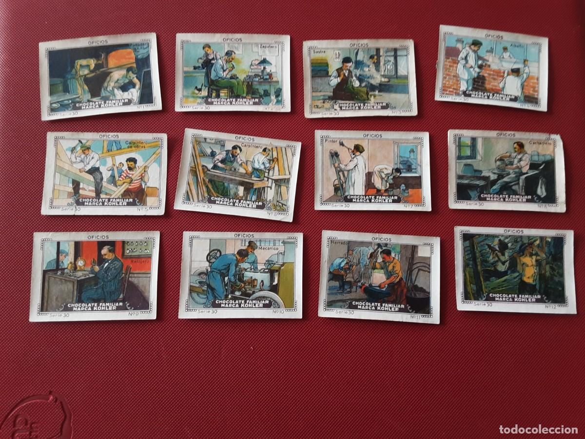 Coleccionismo cromos antiguos: Nestl&eacute; tomo uno, serie 30 oficios , completa doce cromos
