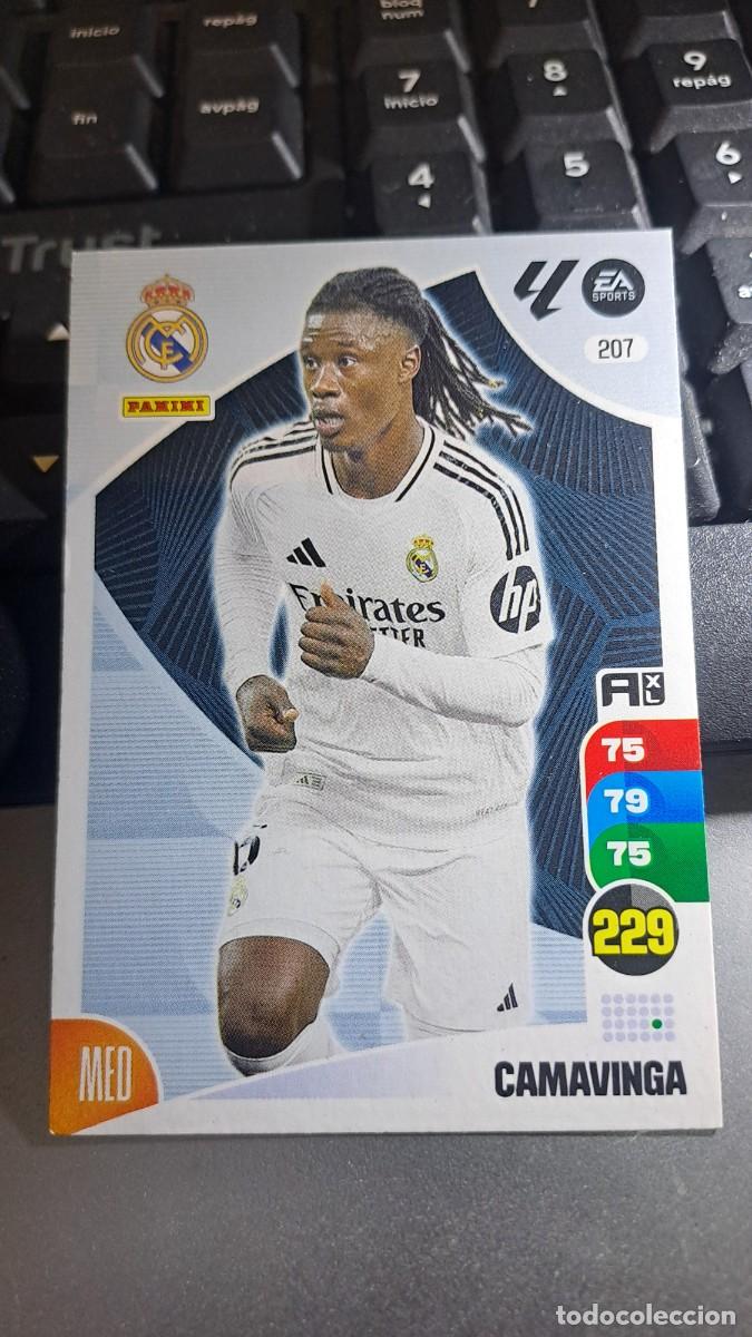 Coleccionismo cromos antiguos: ADRENALYN XL CAMAVINGA 207 REAL MADRID CROMO LIGA 2024 2025 24 25 PANINI
