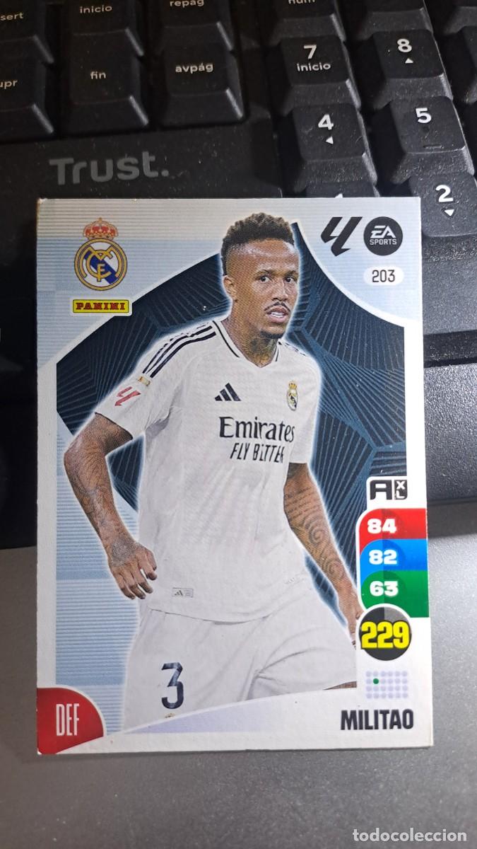 Coleccionismo cromos antiguos: ADRENALYN XL MILITAO 203 REAL MADRID CROMO LIGA 2024 2025 24 25 PANINI