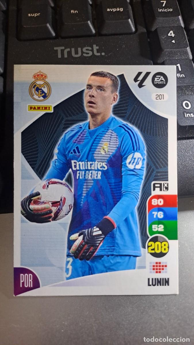 Coleccionismo cromos antiguos: ADRENALYN XL LUNIN 201 REAL MADRID CROMO LIGA 2024 2025 24 25 PANINI