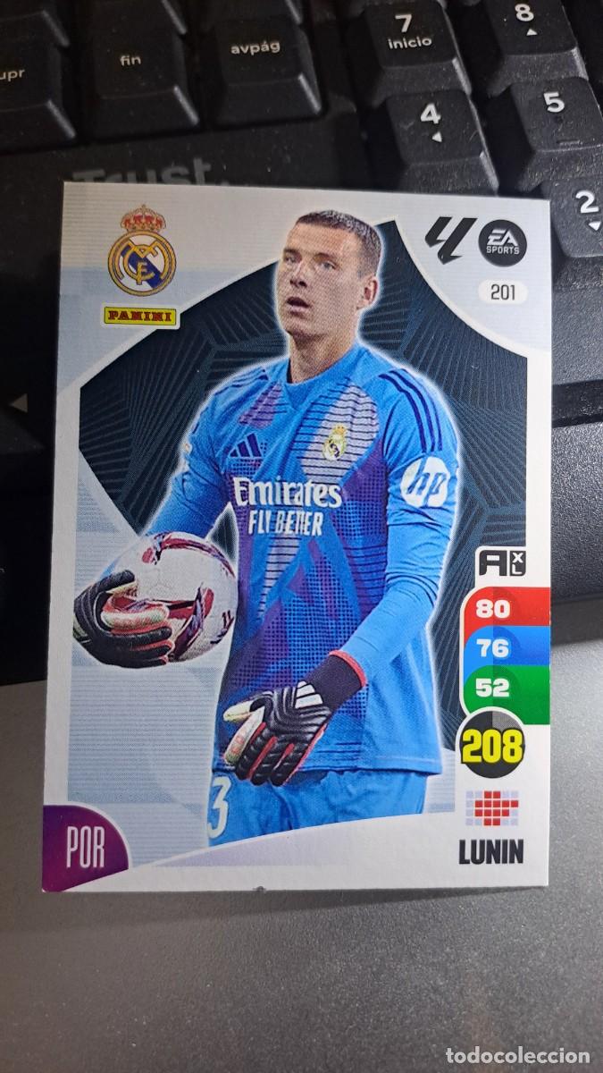 Coleccionismo cromos antiguos: ADRENALYN XL LUNIN 201 REAL MADRID CROMO LIGA 2024 2025 24 25 PANINI