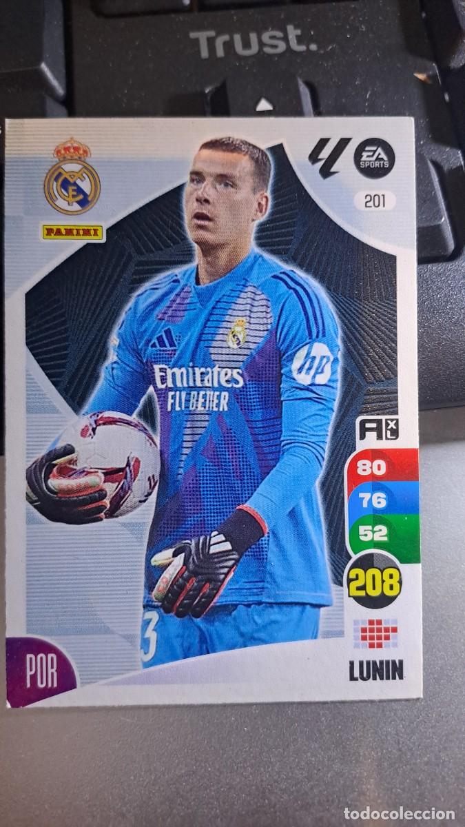 Coleccionismo cromos antiguos: ADRENALYN XL LUNIN 201 REAL MADRID CROMO LIGA 2024 2025 24 25 PANINI