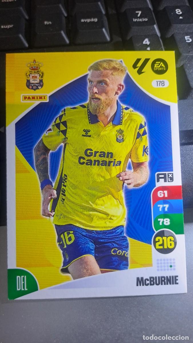 Coleccionismo cromos antiguos: ADRENALYN XL Mc BURNIE 178 LAS PALMAS CROMO LIGA 2024 2025 24 25 PANINI