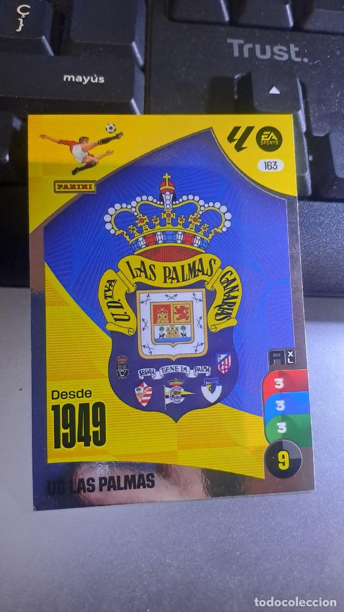Coleccionismo cromos antiguos: ADRENALYN XL ESCUDO LAS PALMAS 163 CROMO LIGA 2024 2025 24 25 PANINI