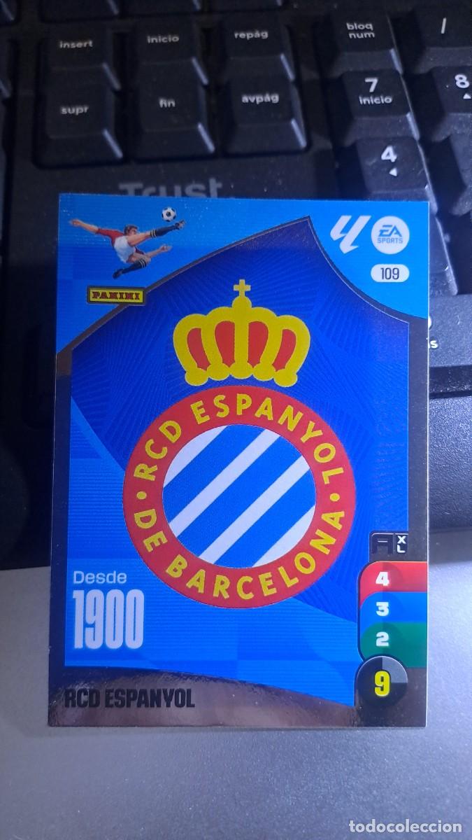 Coleccionismo cromos antiguos: ADRENALYN XL ESCUDO ESPANYOL 109 CROMO LIGA 2024 2025 24 25 PANINI