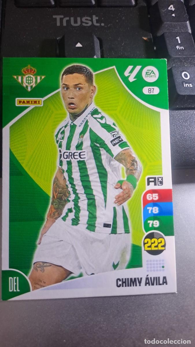 Coleccionismo cromos antiguos: ADRENALYN XL CHIMY AVILA 87 BETIS CROMO LIGA 2024 2025 24 25 PANINI