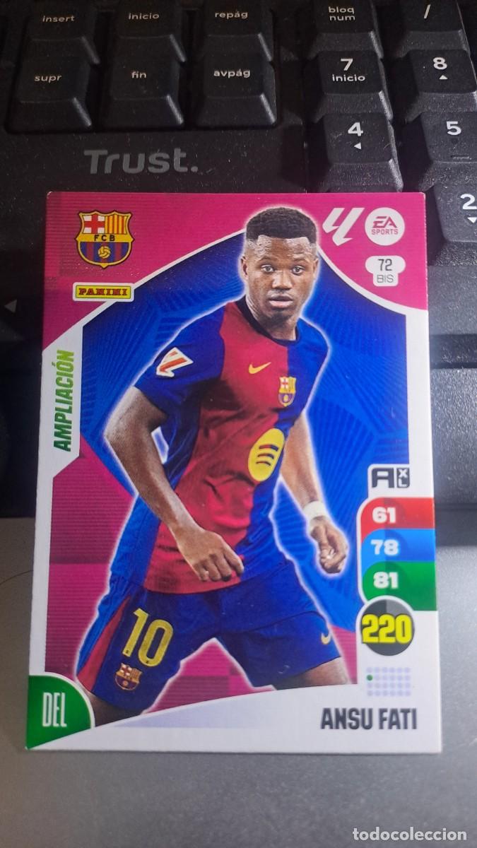 Coleccionismo cromos antiguos: ADRENALYN XL ANSU FATI 72BIS 72 BIS AMPLIACION BARCELONA CROMO LIGA 2024 2025 24 25 PANINI