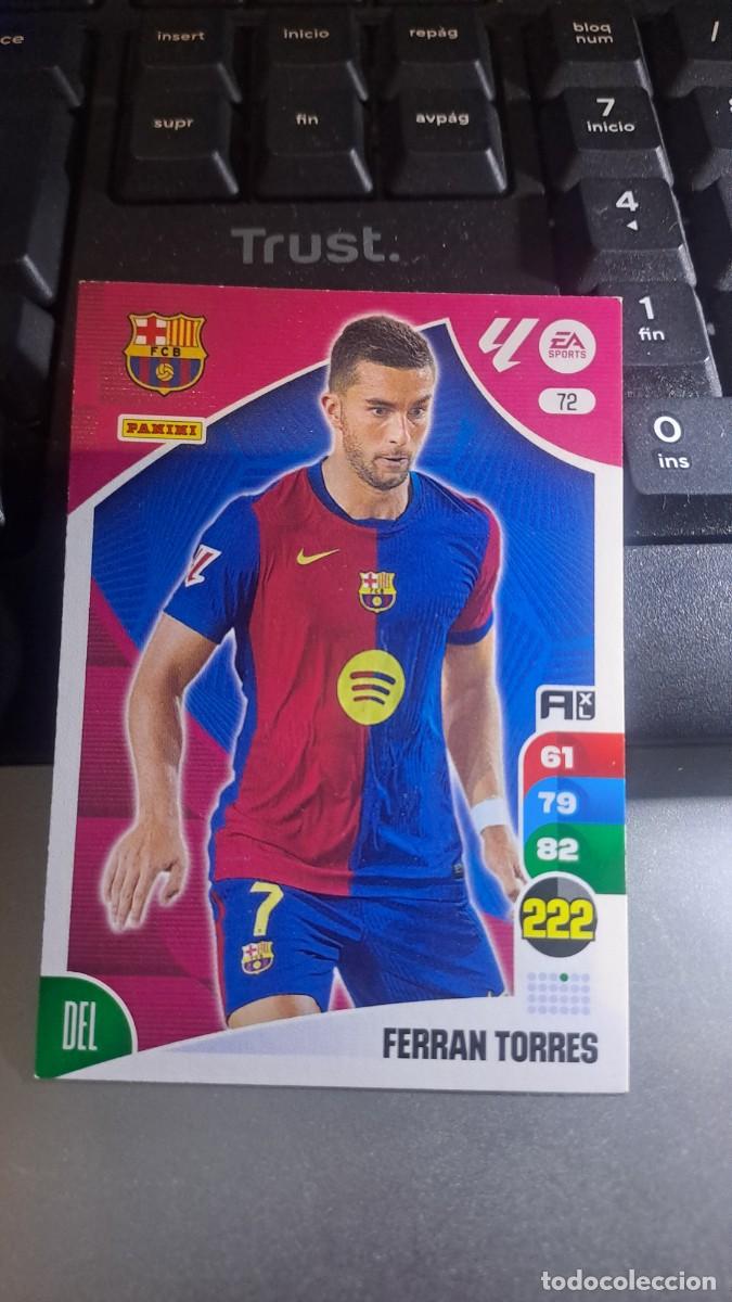 Coleccionismo cromos antiguos: ADRENALYN XL FERRAN TORRES 72 BARCELONA CROMO LIGA 2024 2025 24 25 PANINI