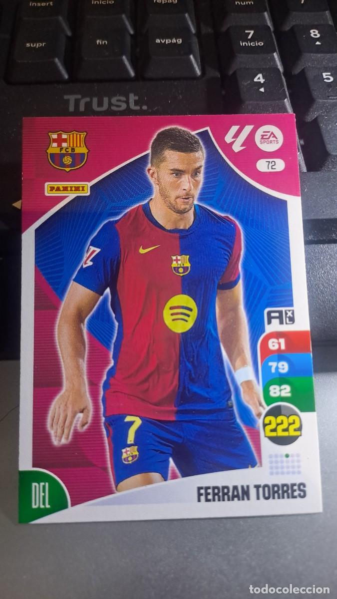 Coleccionismo cromos antiguos: ADRENALYN XL FERRAN TORRES 72 BARCELONA CROMO LIGA 2024 2025 24 25 PANINI