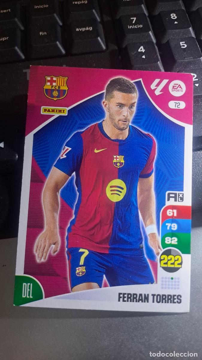 Coleccionismo cromos antiguos: ADRENALYN XL FERRAN TORRES 72 BARCELONA CROMO LIGA 2024 2025 24 25 PANINI