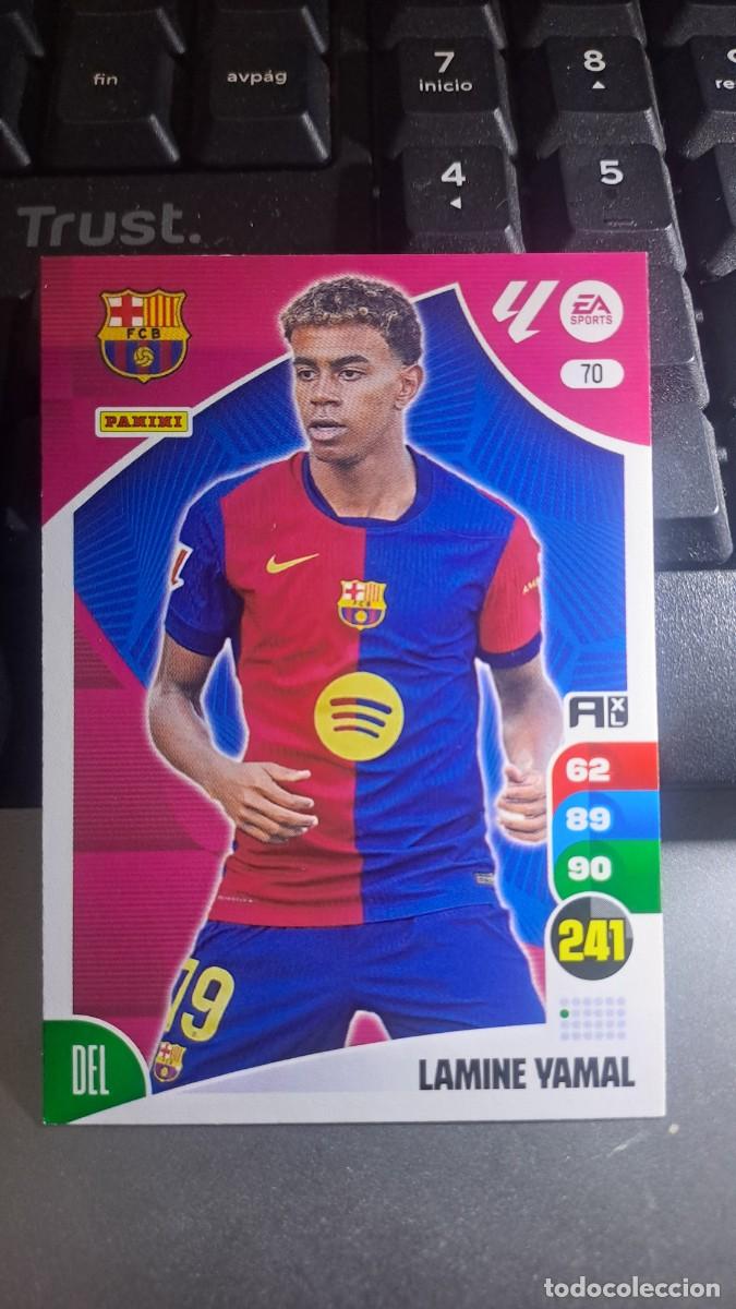 Coleccionismo cromos antiguos: ADRENALYN XL LAMINE YAMAL 70 BARCELONA CROMO LIGA 2024 2025 24 25 PANINI