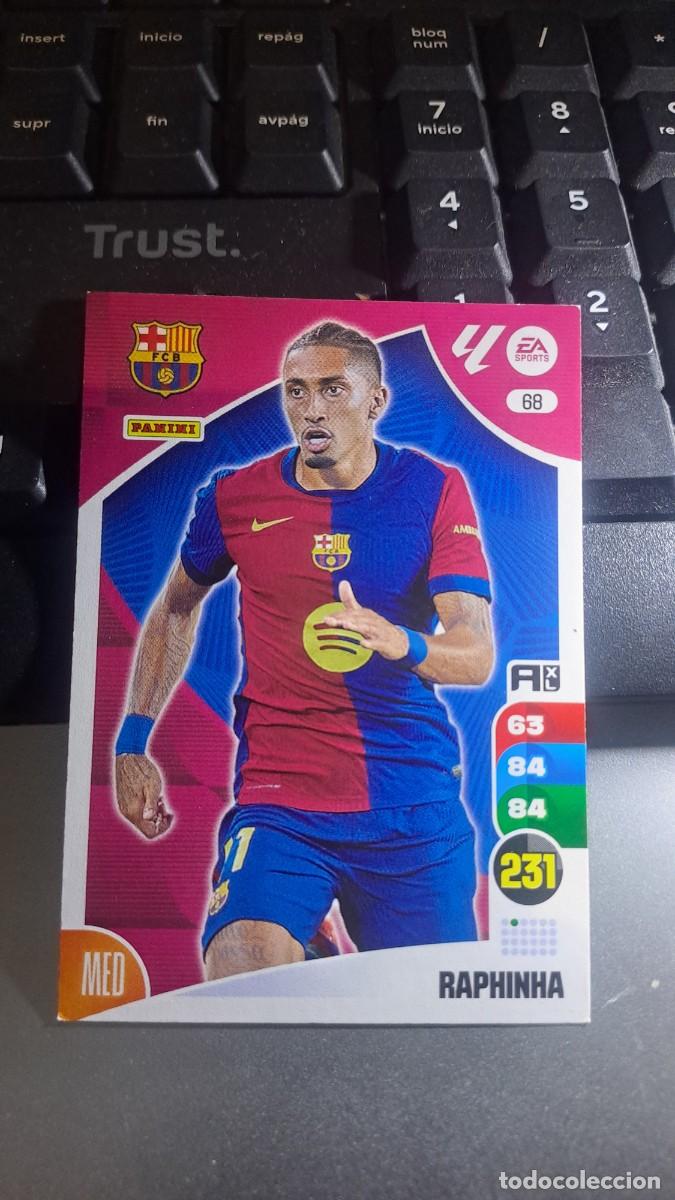Coleccionismo cromos antiguos: ADRENALYN XL RAPHINHA 68 BARCELONA CROMO LIGA 2024 2025 24 25 PANINI