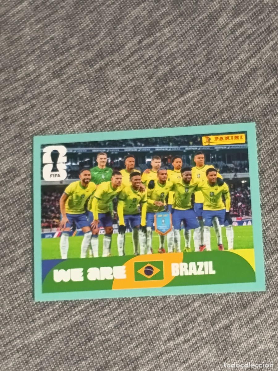 Coleccionismo cromos antiguos: ALINEACI&Oacute;N DE BRASIL BRA 13 STICKER MUNDIAL 2026 PANINI FIFA WORLD CUP NUEVO