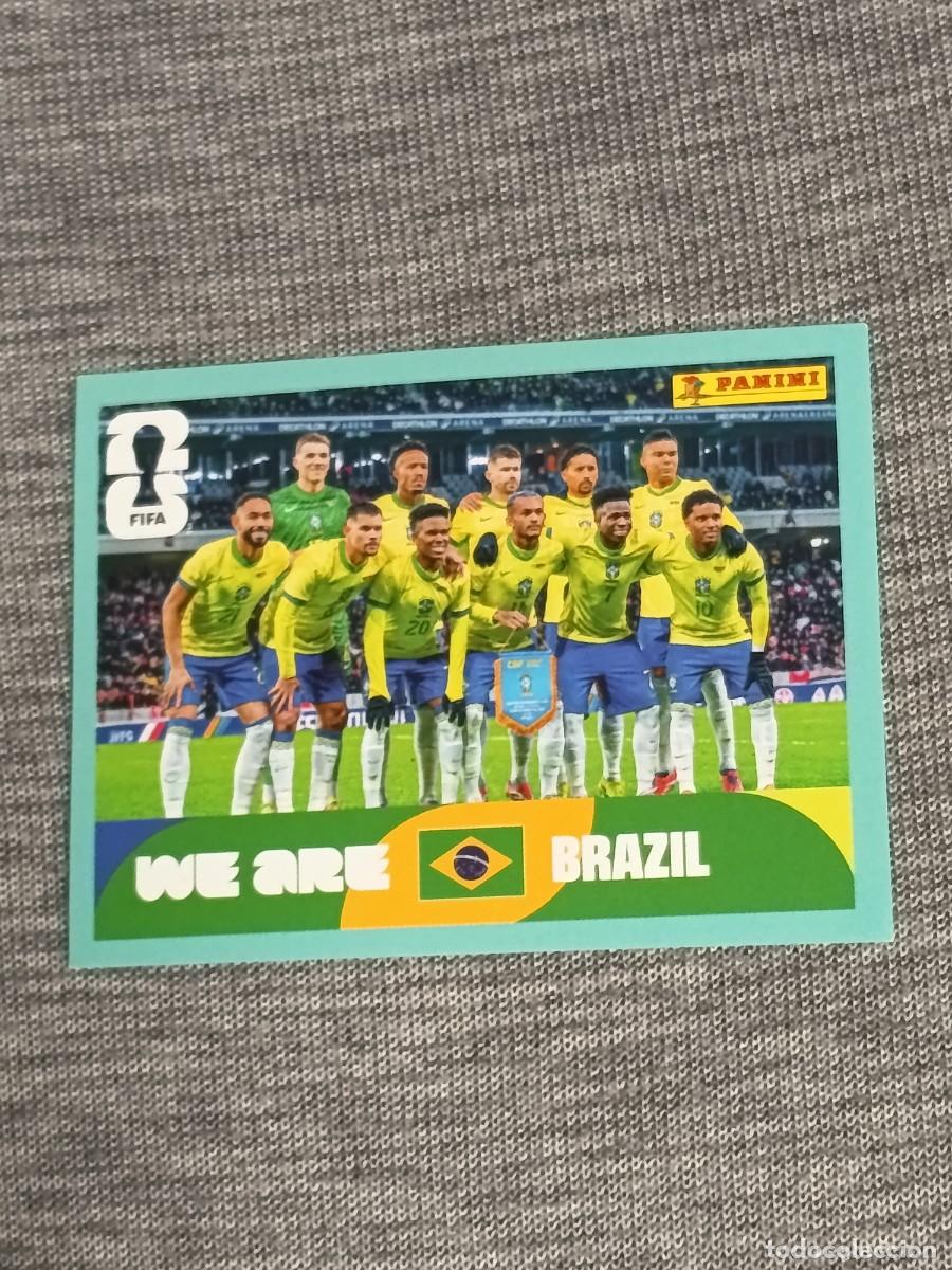 Coleccionismo cromos antiguos: ALINEACI&Oacute;N DE BRASIL BRA 13 STICKER MUNDIAL 2026 PANINI FIFA WORLD CUP NUEVO