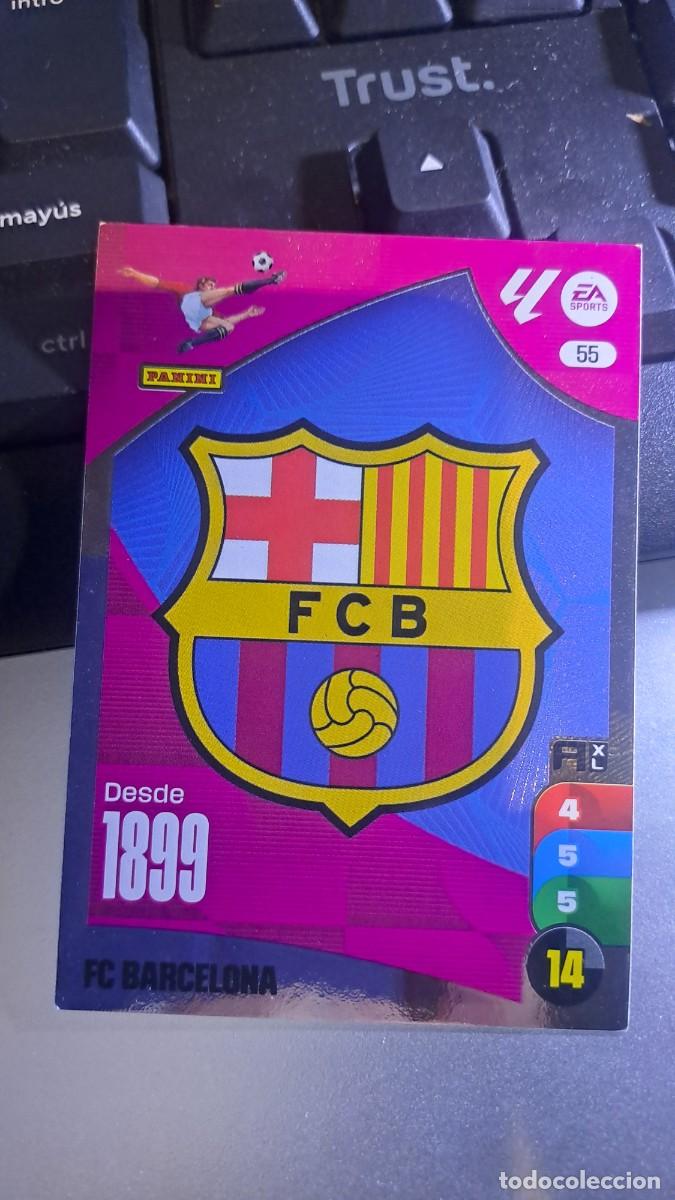 Coleccionismo cromos antiguos: ADRENALYN XL ESCUDO BARCELONA 55 CROMO LIGA 2024 2025 24 25 PANINI