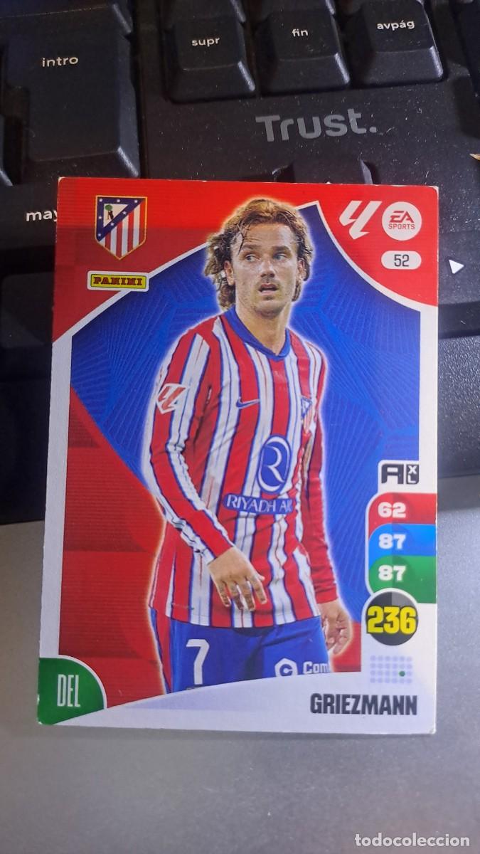 Coleccionismo cromos antiguos: ADRENALYN XL GRIEZMANN 52 ATLETICO DE MADRID CROMO LIGA 2024 2025 24 25 PANINI