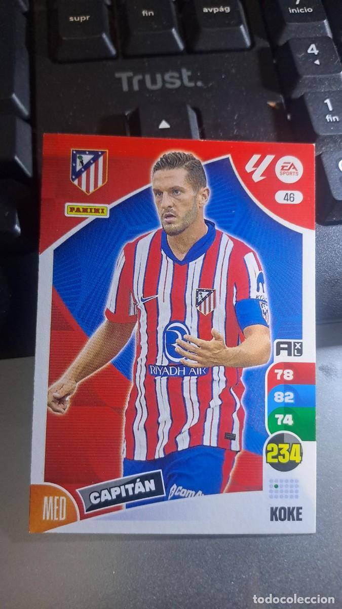 Coleccionismo cromos antiguos: ADRENALYN XL KOKE 46 ATLETICO DE MADRID CROMO LIGA 2024 2025 24 25 PANINI