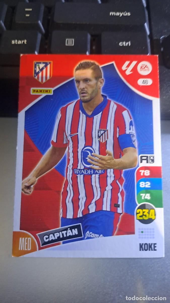 Coleccionismo cromos antiguos: ADRENALYN XL KOKE 46 ATLETICO DE MADRID CROMO LIGA 2024 2025 24 25 PANINI