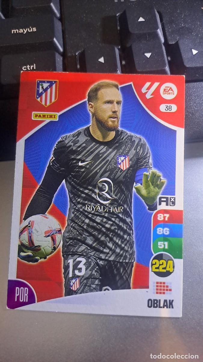 Coleccionismo cromos antiguos: ADRENALYN XL OBLAK 38 ATLETICO DE MADRID CROMO LIGA 2024 2025 24 25 PANINI
