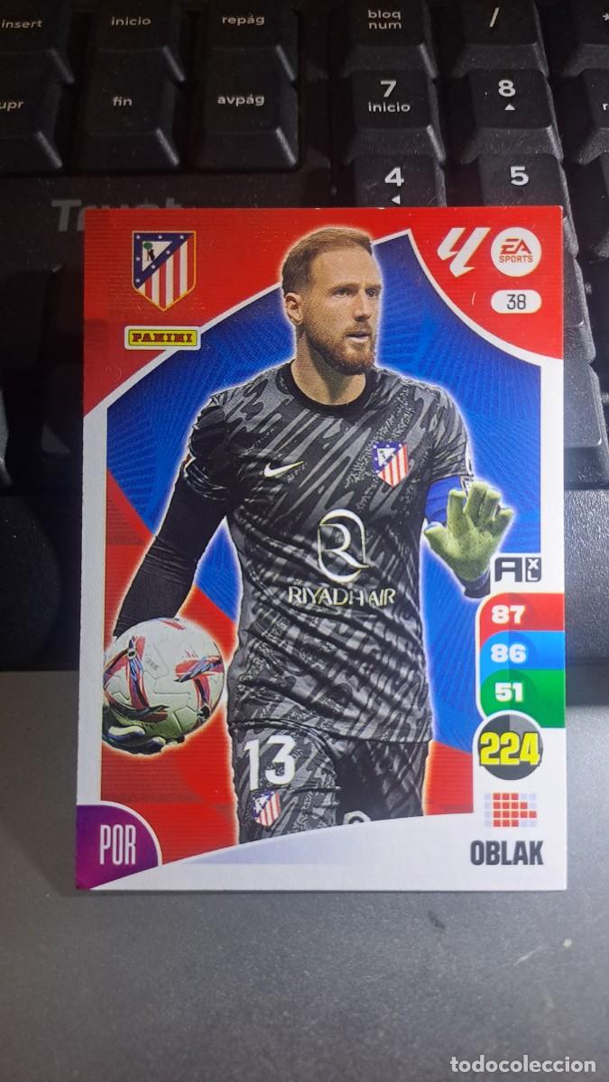 Coleccionismo cromos antiguos: ADRENALYN XL OBLAK 38 ATLETICO DE MADRID CROMO LIGA 2024 2025 24 25 PANINI