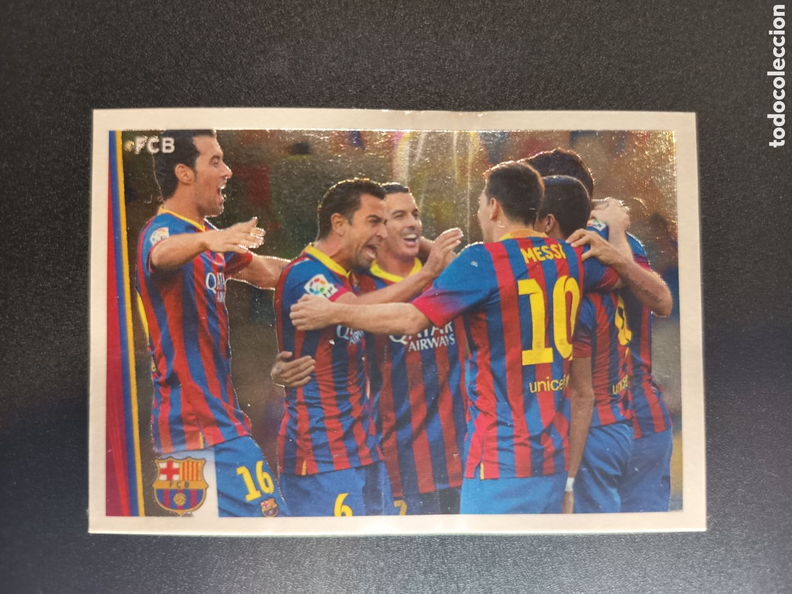 Coleccionismo cromos antiguos: SIN PEGAR MESSI 15 COLECCI&Oacute;N OFICIAL FC BARCELONA PANINI 2013-14 2013 2014