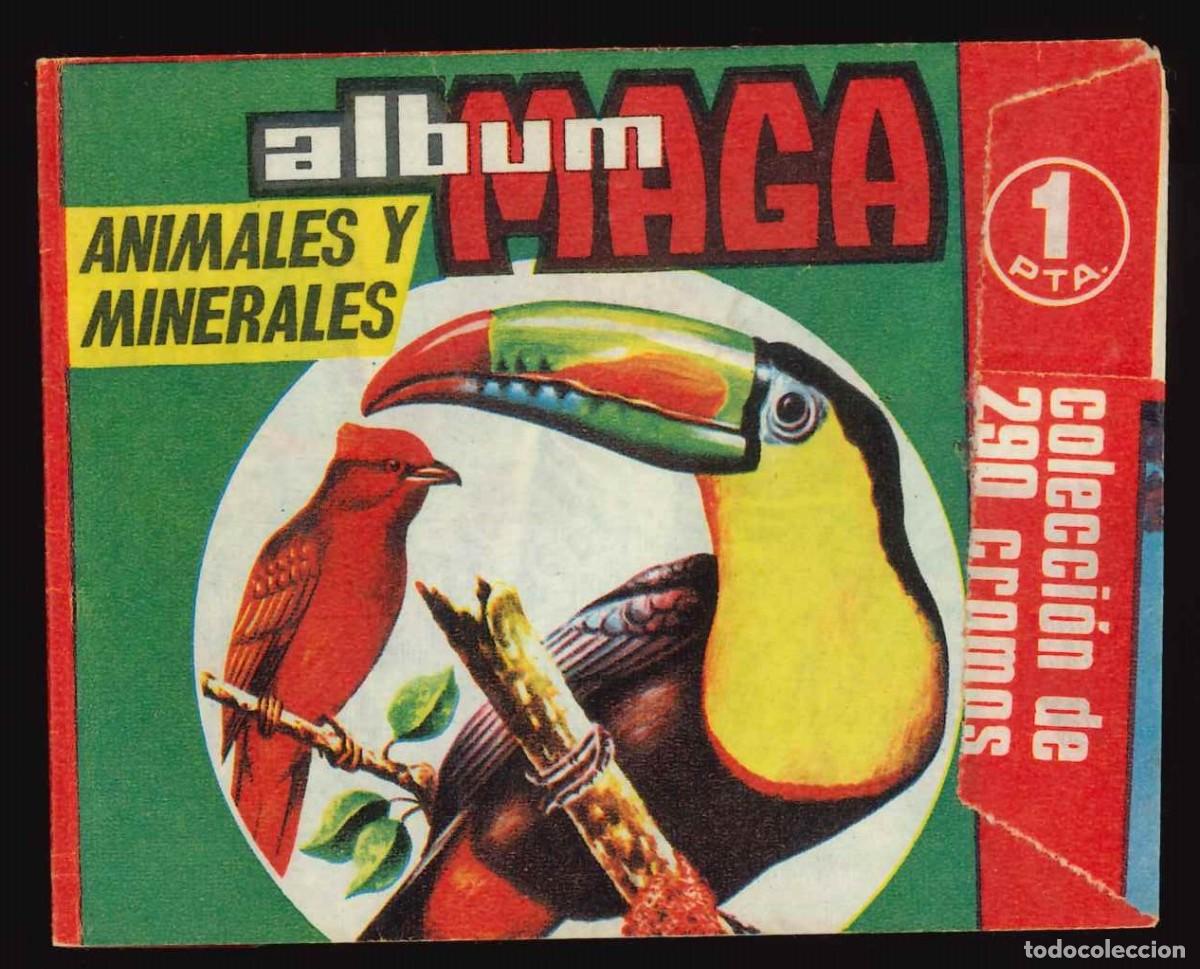 Coleccionismo cromos antiguos: ANIMALES Y MINERALES - MAGA (1970) / SOBRE SIN ABRIR