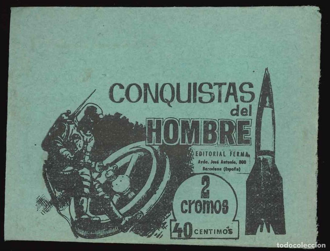 Coleccionismo cromos antiguos: CONQUISTAS DEL HOMBRE - EDITORIAL FERMA (1964) / SOBRE VAC&Iacute;O
