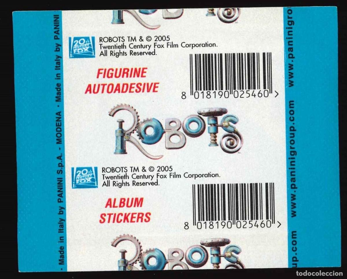 Coleccionismo cromos antiguos: ROBOTS - PANINI (2005) / SOBRE VAC&Iacute;O - Foto 2