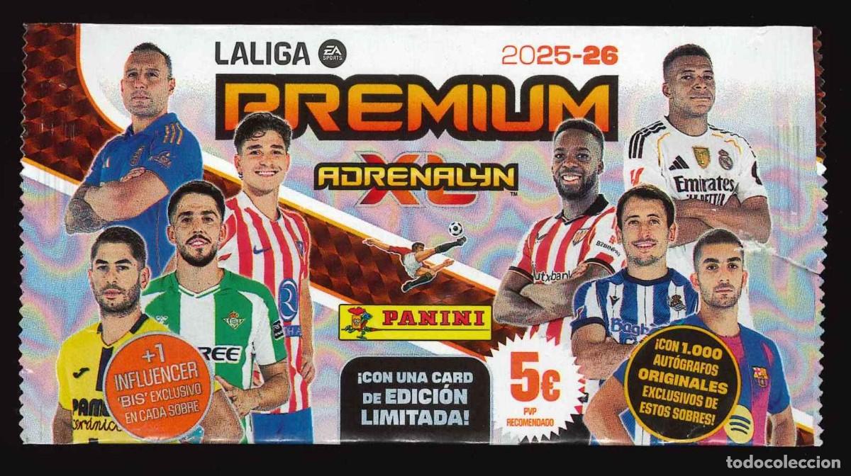 Coleccionismo cromos antiguos: ADRENALYN 2025-2026- PANINI (2025) PREMIUM / SOBRE VAC&Iacute;O