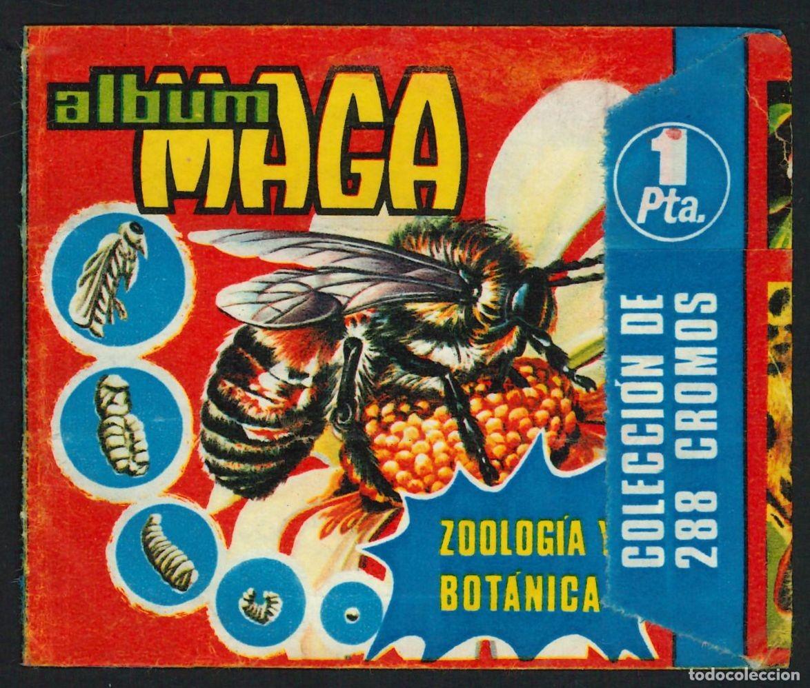 Coleccionismo cromos antiguos: ZOOLOG&Iacute;A Y BOT&Aacute;NICA - MAGA (1969) / SOBRE VAC&Iacute;O