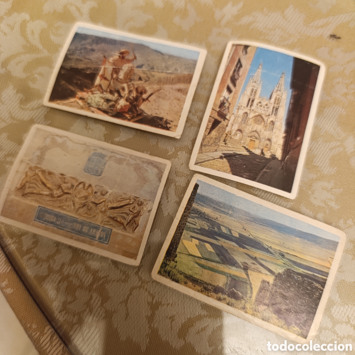 Coleccionismo cromos antiguos: 4 Cromos antiguos colecci&oacute;n &rdquo;Panorama de la Historia de Espa&ntilde;a&rdquo; producidos por Chocolates Nestl&eacute;