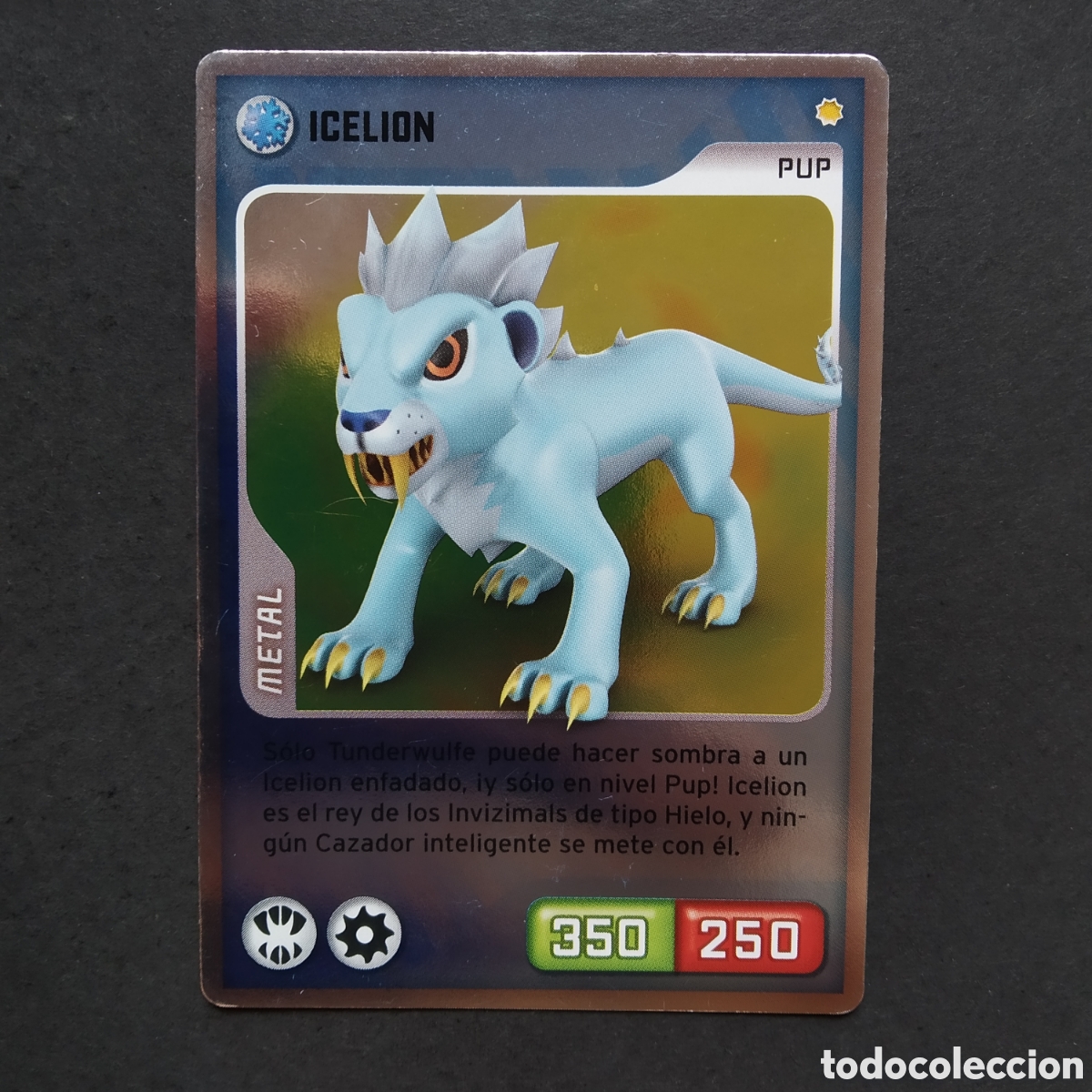 Coleccionismo cromos antiguos: CROMO - N&ordm; 091 - ICELION - INVIZIMALS, DESAFIOS OCULTOS - PANINI - A&Ntilde;O 2013