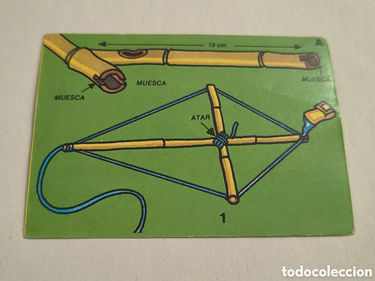 Collectable Antique Stickers: EL LIBRO DE LOS JUEGOS. BIMBO. 1979. JUGUEMOS A HACER JUGUETES. 1. LA COMETA ESPACIAL
