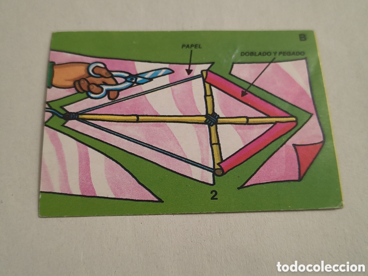 Coleccionismo cromos antiguos: EL LIBRO DE LOS JUEGOS. BIMBO. 1979. JUGUEMOS A HACER JUGUETES. 2. LA COMETA ESPACIAL
