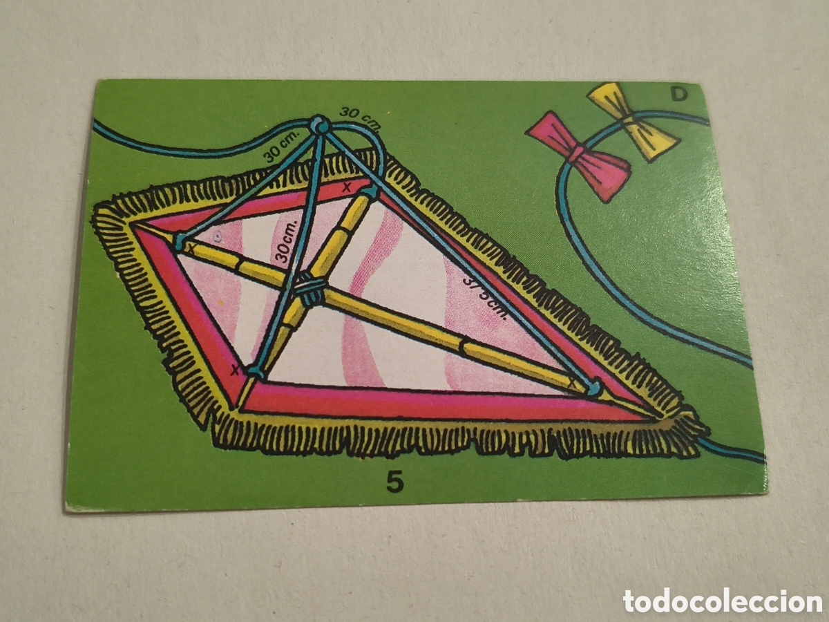 Coleccionismo cromos antiguos: EL LIBRO DE LOS JUEGOS. BIMBO. 1979. JUGUEMOS A HACER JUGUETES. 4. LA COMETA ESPACIAL