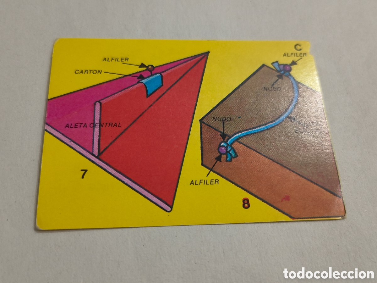 Coleccionismo cromos antiguos: EL LIBRO DE LOS JUEGOS. BIMBO. 1979. JUGUEMOS A HACER JUGUETES.7. RAYO. EL AVION SUPERSONICO