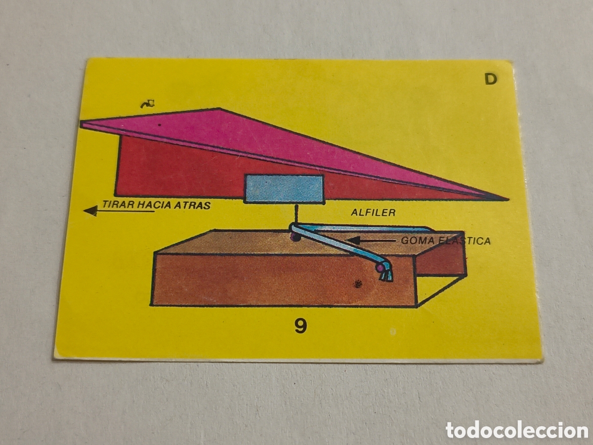 Coleccionismo cromos antiguos: EL LIBRO DE LOS JUEGOS. BIMBO. 1979. JUGUEMOS A HACER JUGUETES.8. RAYO. EL AVION SUPERSONICO