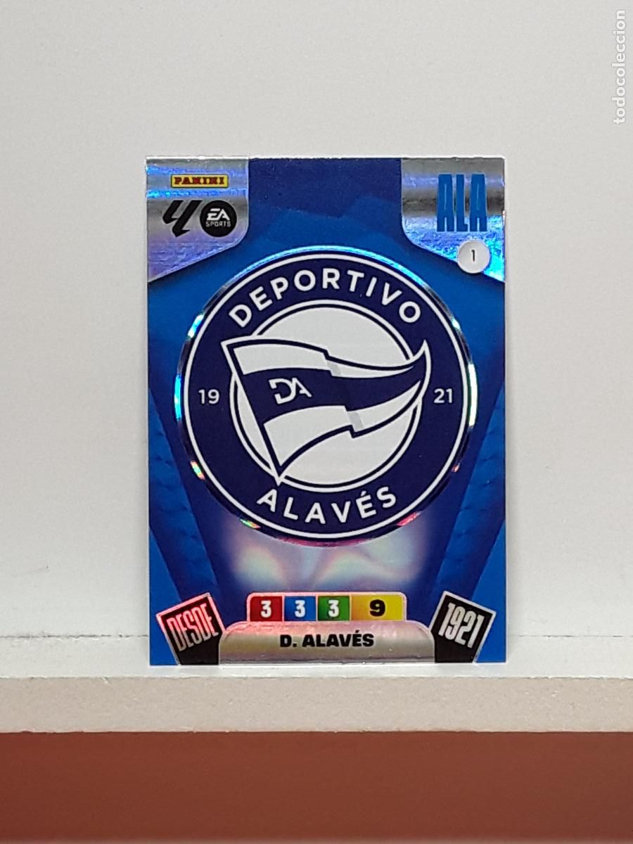 Coleccionismo cromos antiguos: ADRENALYN 2025 2026 25 26 ALBUM PANINI LIGA N 1 ALAVES ESCUDO