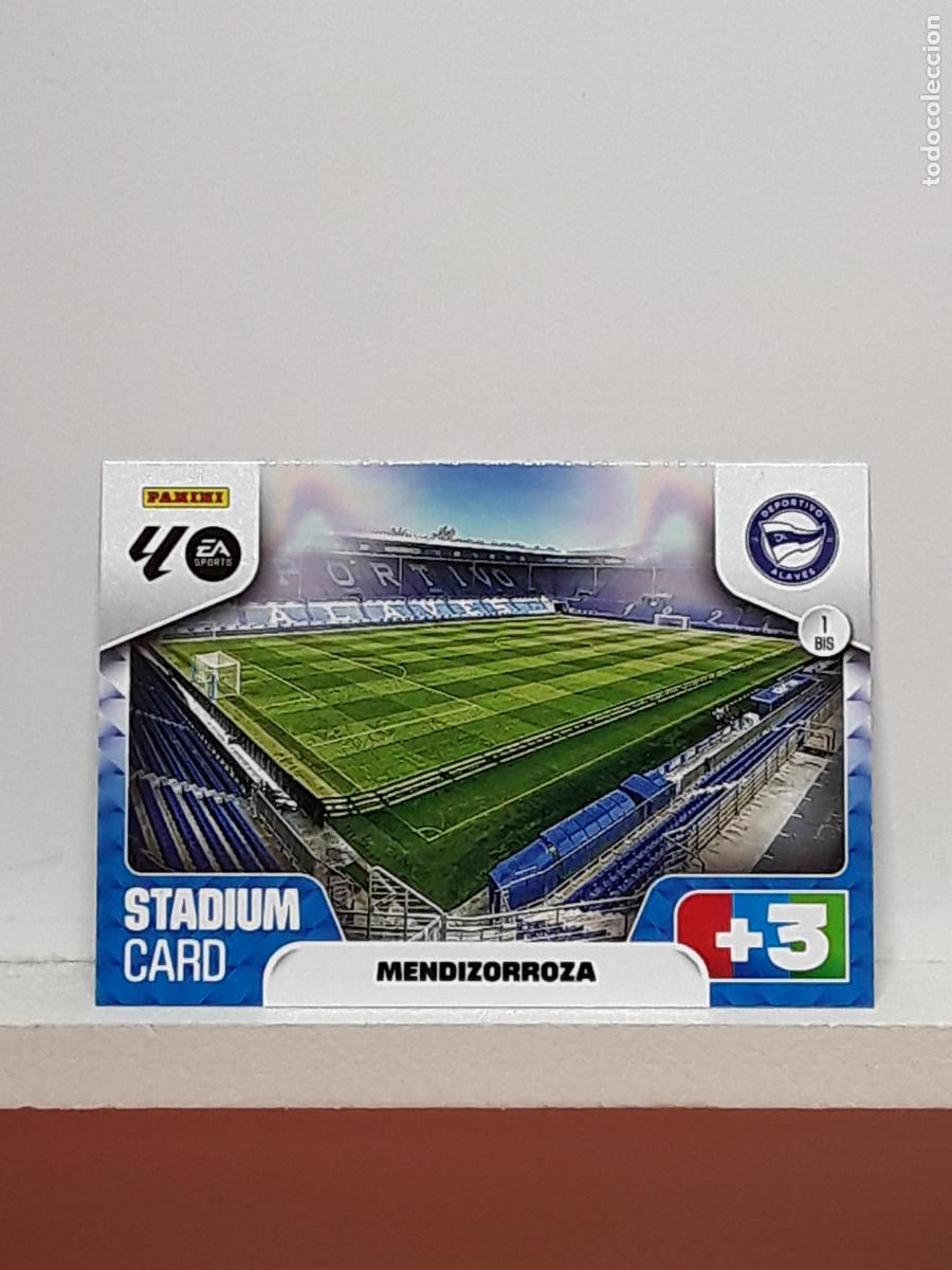 Coleccionismo cromos antiguos: ADRENALYN 2025 2026 25 26 ALBUM PANINI LIGA N 1BIS 1 BIS ALAVES ESTADIO MENDIZORROZA