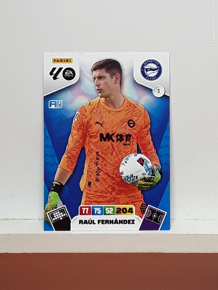 Coleccionismo cromos antiguos: ADRENALYN 2025 2026 25 26 ALBUM PANINI LIGA N 3 ALAVES RAUL FERNANDEZ